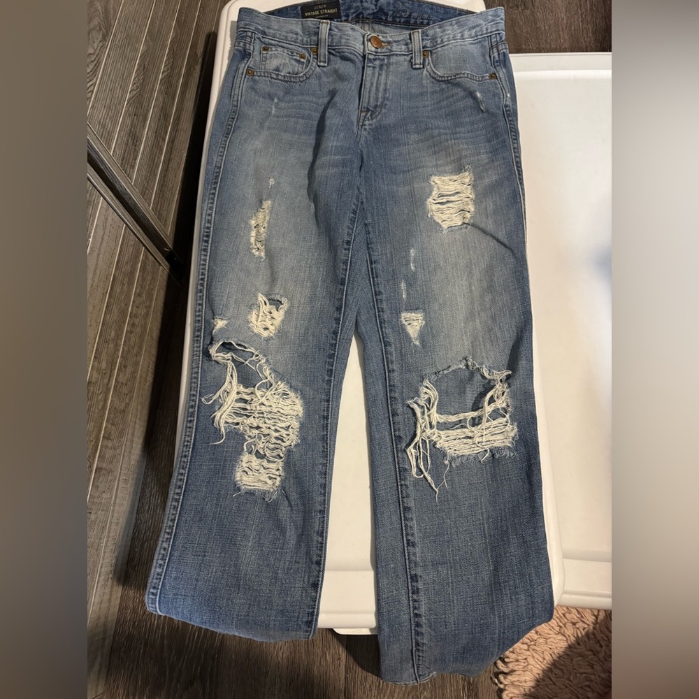 J. Crew Vintage Straight Blue Jeans